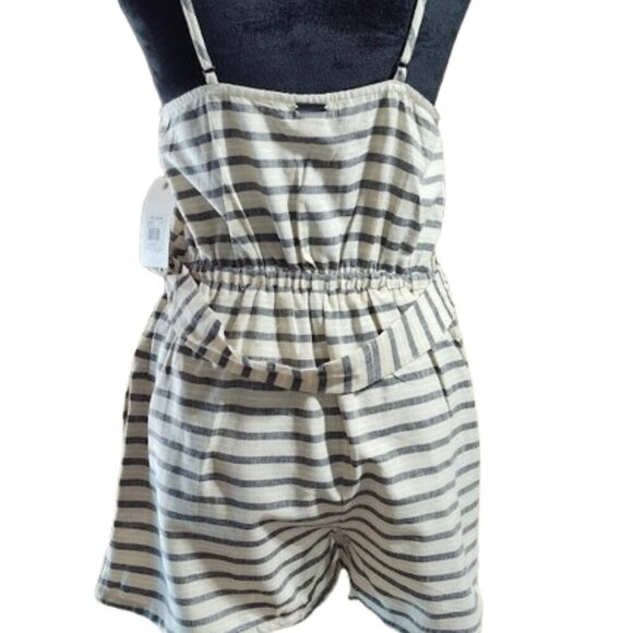 Billabong Women's Linger on Romper Size M/M/M NWT Grey and Beige - Picture 8 of 15